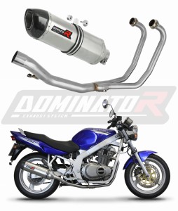 Suzuki GS 500E 1989 - 2009 Impianto di scarico Collettori Marmitta Silenziatore HP1 + dB killer medium