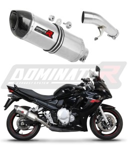 Suzuki GSXF 650 2007 - 2016 Terminale di Scarico Marmitta Silenziatore HP1 + dB killer medium