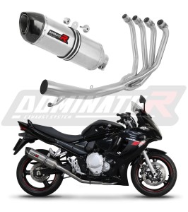 Suzuki GSXF 650 2007 - 2016 Sistema di scarico Collettori Marmitta Silenziatore HP1 + dB killer