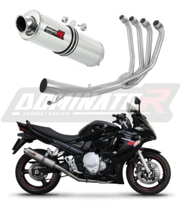 Suzuki GSXF 650 2007 - 2016 Sistema di scarico Collettori Marmitta Silenziatore ST + dB killer