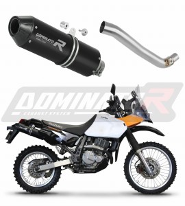 Suzuki DR 650 SE / S 1996 - 2024 Terminale di Scarico Marmitta Silenziatore MX2 NERO + dB killer medium