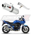 scarico silenziatore DOMINATOR ovale adatto alla moto Suzuki GSF 650 BANDIT N / S 2005 - 2006 6