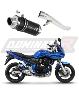Suzuki GSF 650 BANDIT N / S 2005 - 2006 Terminale di Scarico Marmitta Silenziatore GP1 NERO + dB killer medium