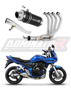 Suzuki GSF 650 BANDIT N / S 2005 - 2006 Impianto di scarico Collettori Marmitta Silenziatore GP1 NERO + dB killer medium