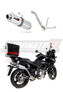 Suzuki DL 650 V Strom 2007 - 2011 Terminale di Scarico Marmitta Silenziatore OV + dB killer medium