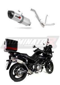 Suzuki DL 650 V Strom 2007 - 2011 Terminale di Scarico Marmitta Silenziatore HP1 + dB killer medium