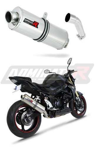 scarico silenziatore DOMINATOR ovale adatto alla moto Suzuki GSR 750 2011 - 2016 6