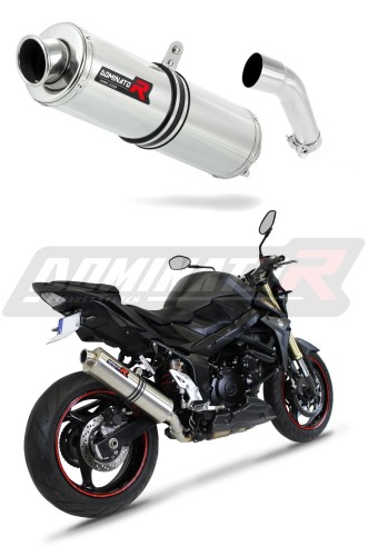 scarico silenziatore DOMINATOR rotondo adatto alla moto Suzuki GSR 750 2011 - 2016 6