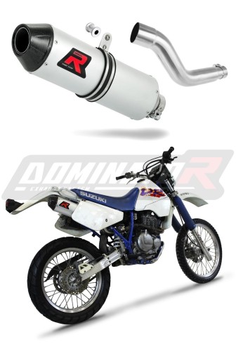 DOMINATOR Marmitta Silenziatore Per Suzuki DR 650R (1990-1996) – Acciaio Inox, Con DB Killer, 5 Anni Garanzia