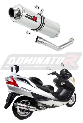 scarico silenziatore DOMINATOR rotondo adatto alla moto Suzuki BURGMAN 400 2003 - 2006 5