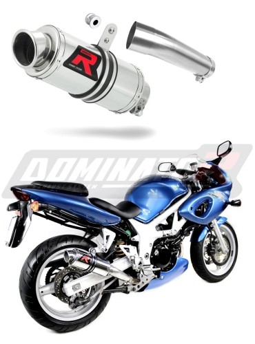DOMINATOR Terminale Di Scarico Marmitta HP1 Per ZX6R 1998-2002, Acciaio Inox, Fondo In Carbonio, DB Killer, 5 Anni Garanzia
