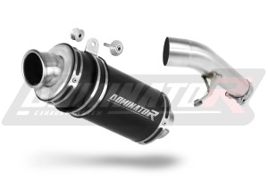 Suzuki GSX 1250 FA 2010 - 2016 Terminale di Scarico Marmitta Silenziatore GP1 NERO + dB killer medium