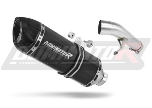 Suzuki GSX 1250 FA 2010 - 2016 Terminale di Scarico Marmitta Silenziatore HP1 NERO + dB killer medium