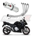 impianto di scarico completo con silenziatore DOMINATOR Full System ovale adatto alla moto Suzuki GSX
