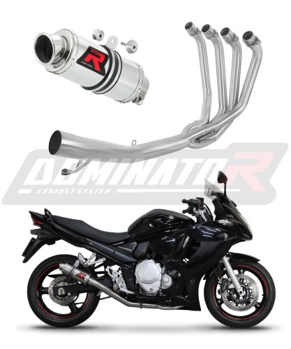 impianto di scarico completo con silenziatore DOMINATOR Full System GP1 adatto alla moto Suzuki GSX 1250 FA 2010