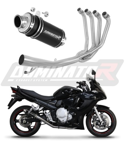 complete exhaust system with muffler DOMINATOR Full System GP1 BLACK fits to Suzuki GSX 1250 FA 2010  2016 7