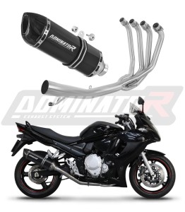 Suzuki GSX 1250 FA 2010 - 2016 Sistema di scarico Collettori Marmitta Silenziatore HP1 NERO + dB killer