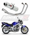 impianto di scarico completo con silenziatore DOMINATOR Full System rotondo adatto alla moto Suzuki GS 500F 2