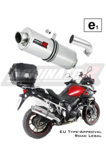 DL 1000 V-STROM Omologato Silenziatore Scarico OVAL 2014 - 2016