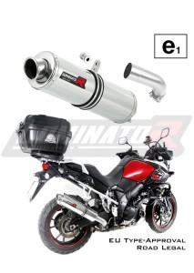 DL 1000 V-STROM Omologato Silenziatore Scarico TONDO 2014 - 2016
