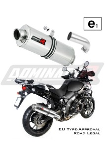 DL 1000 V-STROM Omologato Silenziatore Scarico OVAL 2017 - 2020