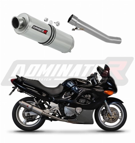 scarico silenziatore DOMINATOR rotondo adatto alla moto Suzuki GSXF 750 1998 - 2006 6
