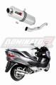 scarico silenziatore DOMINATOR ovale adatto alla moto Suzuki BURGMAN 400 2007 - 2016 6