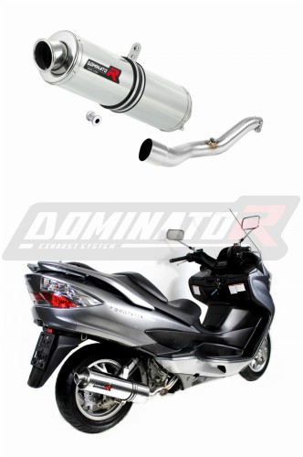 scarico silenziatore DOMINATOR rotondo adatto alla moto Suzuki BURGMAN 400 2007 - 2016 6