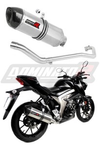 Suzuki GSX S 125 2017 - 2019 Impianto di scarico Collettori Marmitta Silenziatore HP1 + dB killer medium