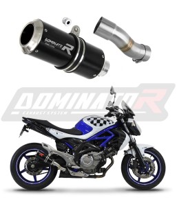 Suzuki SFV 650 GLADIUS 2009 - 2015 Terminale di Scarico Marmitta Silenziatore GP NERO + dB killer medium