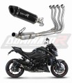 complete exhaust system with muffler DOMINATOR Full System HP8 BLACK fits to Suzuki GSXS 1000 / F 2015  2020 6