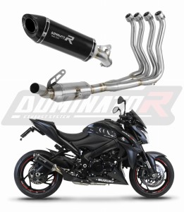 Suzuki GSX-S 1000 / F 2015 - 2020 Impianto di scarico Collettori Marmitta Silenziatore HP8 NERO + dB killer medium