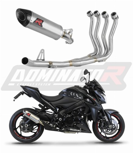 impianto di scarico completo con silenziatore DOMINATOR Full System HP8 adatto alla moto Suzuki GSX-S 1000 / F 2015 - 2020 6