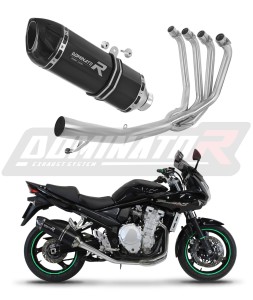 Suzuki GSF 1250 N / S BANDIT 2007 - 2016 Impianto di scarico Collettori Marmitta Silenziatore HP1 NERO + dB killer medium