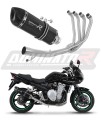 complete exhaust system with muffler DOMINATOR Full System HP1 BLACK fits to Suzuki GSF 650 BANDIT N / S 2007  2016 7