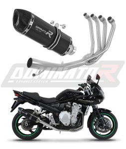 Suzuki GSF 650 BANDIT N / S 2007 - 2016 Impianto di scarico Collettori Marmitta Silenziatore HP1 NERO + dB killer medium