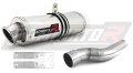 scarico silenziatore DOMINATOR ovale adatto alla moto Triumph DAYTONA 675 - 2012  3