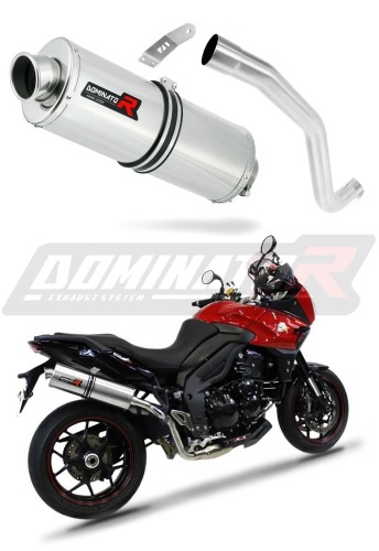 scarico silenziatore DOMINATOR ovale adatto alla moto Triumph TIGER SPORT 1050 2013 - 2015 6