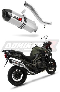Triumph TIGER EXPLORER 1200 XC XR 2016 - 2017 Terminale di Scarico Marmitta Silenziatore HP1 + dB killer medium