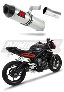 Triumph STREET TRIPLE 765 S R RS 2017 - 2022 Terminale di Scarico Marmitta Silenziatore HP2 + dB killer medium