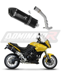 Triumph Tiger 1050 2006 - 2012 Terminale di Scarico Marmitta Silenziatore HP7 NERO + dB killer medium