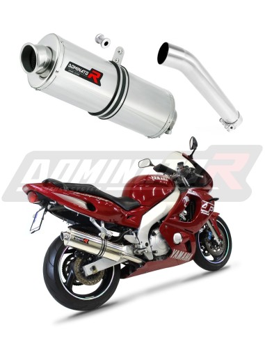 scarico silenziatore DOMINATOR ovale adatto alla moto Yamaha YZF 600 R Thundercat 1996 - 2006 7