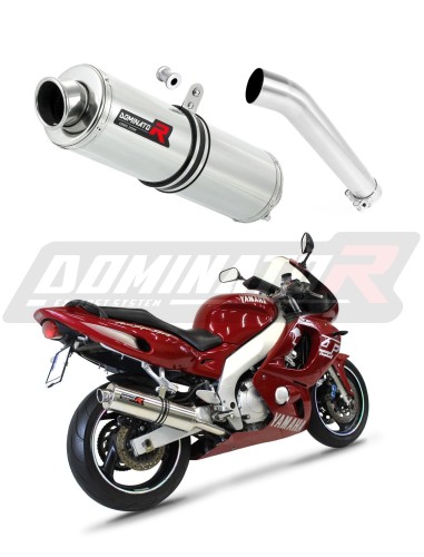 scarico silenziatore DOMINATOR rotondo adatto alla moto Yamaha YZF 600 R Thundercat 1996 - 2006 7