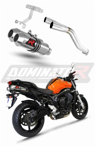 scarico silenziatore DOMINATOR ovale adatto alla moto Yamaha FZ6 2004 - 2010 10
