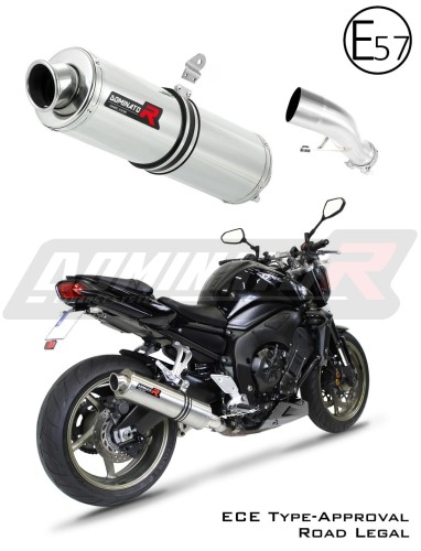 scarico silenziatore DOMINATOR omologato rotondo adatto alla moto YAMAHA FZ1 1000 FAZER 2006 - 2015 8