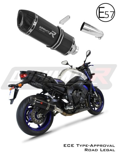 scarico silenziatore DOMINATOR omologato HP1 nero adatto alla moto FZ 8 N / FZ8 S FAZER 2010 - 2016 8