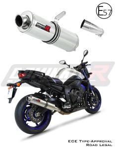 FZ 8 N / FZ8 S FAZER Omologato Silenziatore Scarico TONDO 2010 - 2016