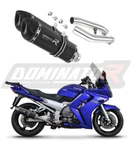 Yamaha FJR 1300 2001 - 2005 Terminale di Scarico Marmitta Silenziatore HP1 NERO + dB killer medium