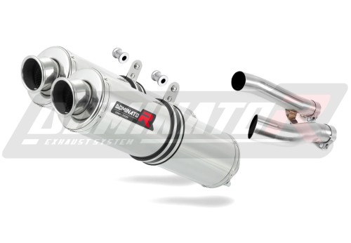 scarico silenziatore DOMINATOR rotondo adatto alla moto Yamaha XJR 1200 1995 - 1998 3