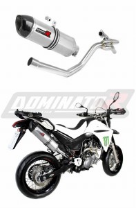 Yamaha XT 660 R 2004 - 2016 collettore laterale 2 in 1 Terminale di Scarico Marmitta HP1 + dB killer medium